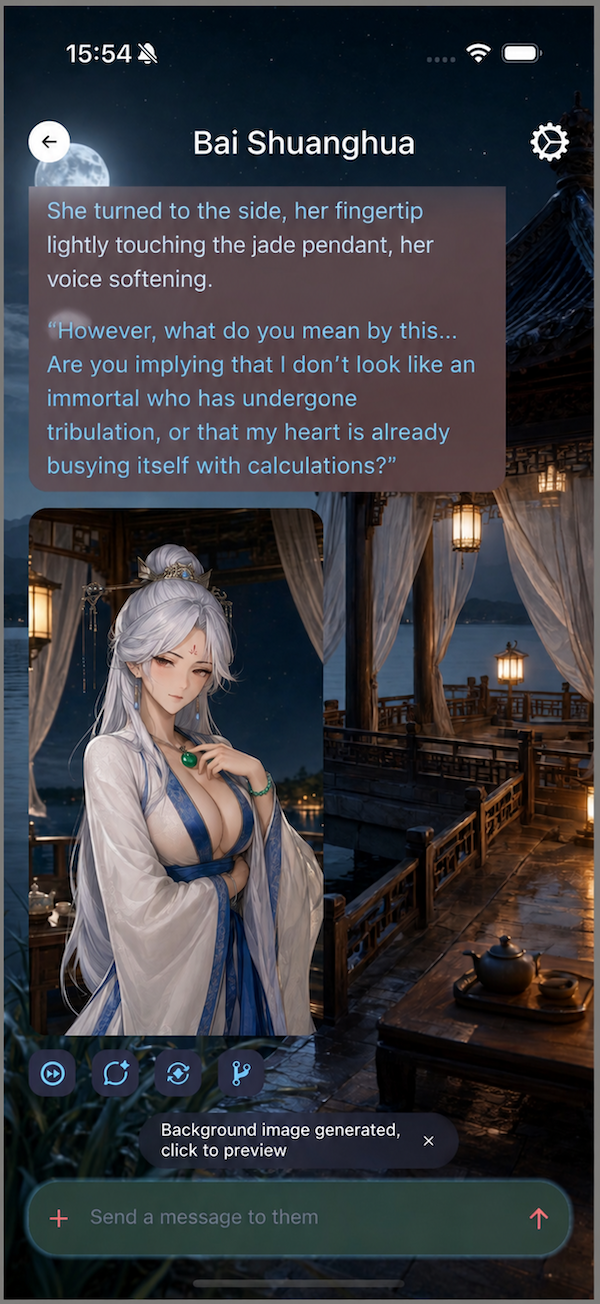 Vision and image generation for AI roleplay
